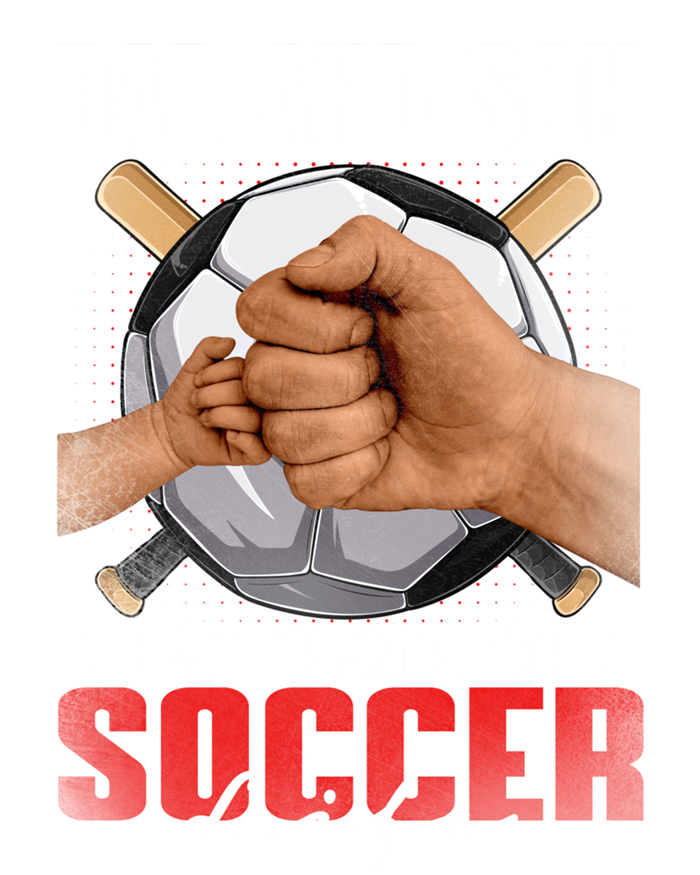 Retro Dad And Son Best Friends For Soccer Life Fathers Day Cute Gift Sustainable Beanie