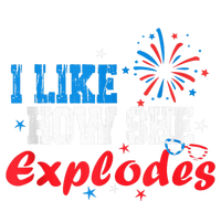 4th Of July I Like How She Explodes Fireworks Funny Couple T-Shirt