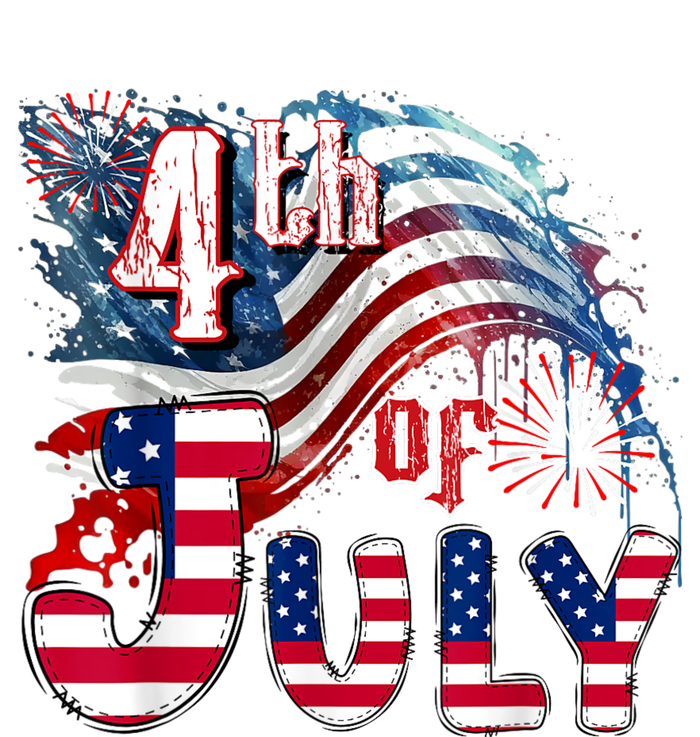 Fireworks Happy 4th Of July US Flag American 4th Of July T-Shirt