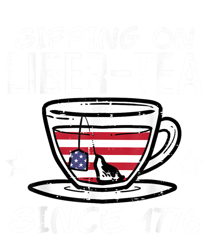 4th July Sipping Liber Tea Since 1776 USA America Women Men Enza Ladies Jersey Football T-Shirt