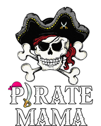 Pirate Mama Costume Jolly Roger Crossbones Funny Pirate Mom Tall Long Sleeve T-Shirt