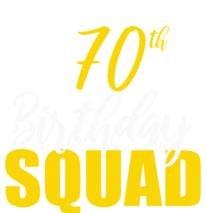 70th Happy Birthday Squad Party Bday Family Group Reunion Striped Beanie with Solid Band