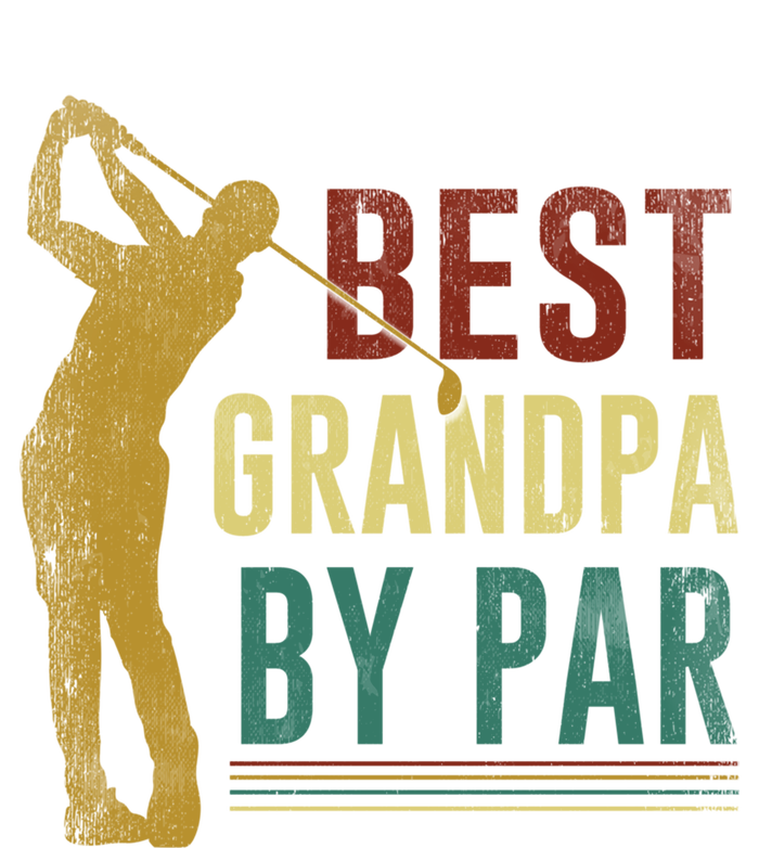 Retro Vintage Best Grandpa By Par Golf Fathers Day Gift Sustainable Knit Beanie