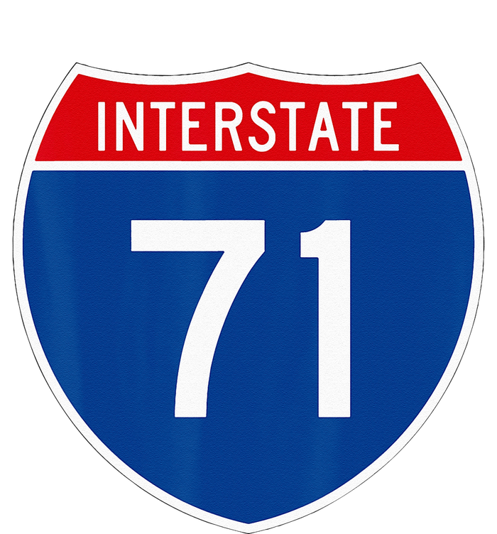 I 71 Interstate Highway Shield Sign A1 Funny Women's Perfect Tri Rocker Tank