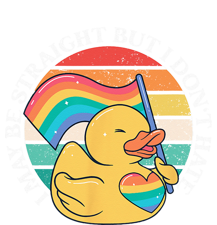 LGBTQ Duck I May Be Straight But I Dont Hate Pride Ally Sweatshirt