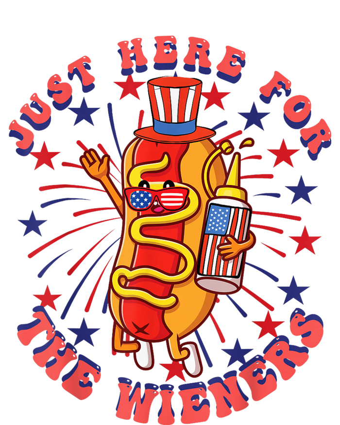 4th Of July I'm Just Here For The Wieners Hot Dogs Funny Tall Sweatshirt