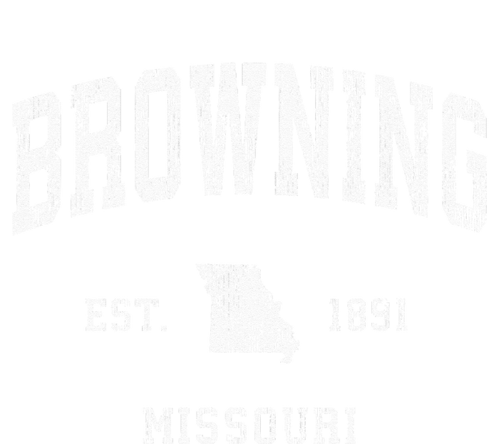 Browning Missouri MO Vintage Athletic Sports Full Zip Hoodie