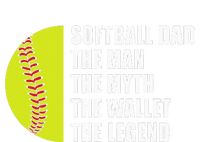 Softball Dad Man Myths Wallet Softball Fathers Day Ladies Long Sleeve Shirt