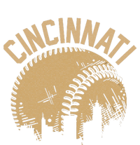 Cincinnati Baseball Skyline Ohio Player Coach Fan T-Shirt