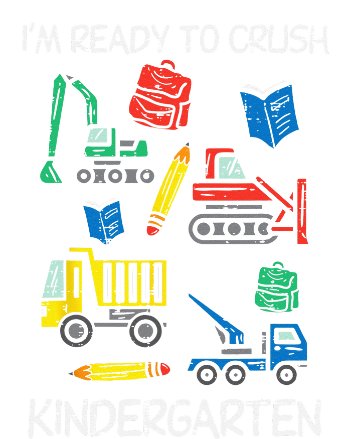 Construction Trucks Im Ready To Crush Kindergarten Kids Canvas