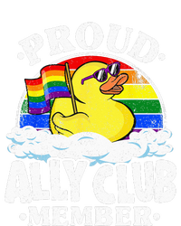 Proud Ally Club Member Rubber Duck Rainbow Gay Lesbian LGBT T-Shirt