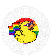 Proud Dad Club Member Rubber Duck Rainbow Gay Lesbian LGBT Women's Strappy Tank