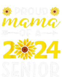 Proud Mama Of A 2024 Senior Sunflower Graduation Party Womens CVC Long Sleeve Shirt