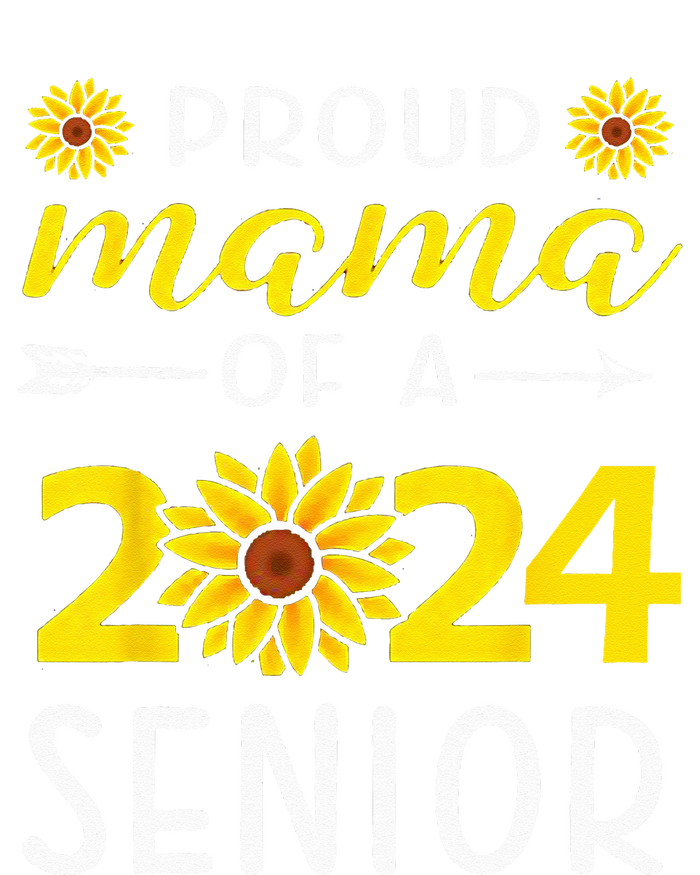 Proud Mama Of A 2024 Senior Sunflower Graduation Party Womens CVC Long Sleeve Shirt