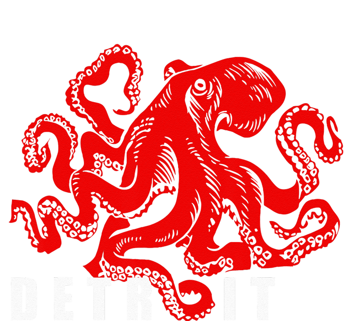 Detroit Michigan Souvenir Octopus Kraken Detroit Kids Hoodie