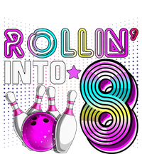 Rollin Into 8 Bowling Birthday Party 8th Birthday Retro Girl PosiCharge Competitor Tank