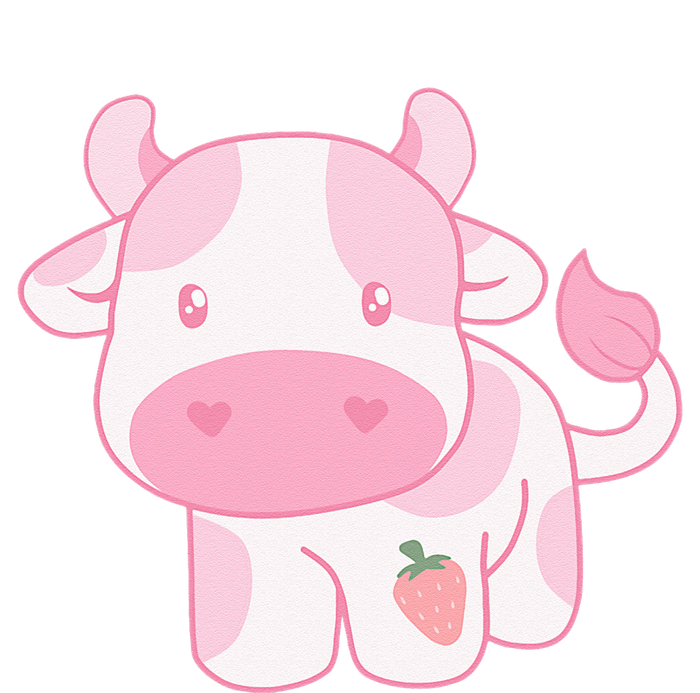 Strawberry Cow Cute Pink Pastel T-Shirt