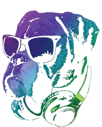 Boxer Dog With Sunglasses And Headphones T-Shirt