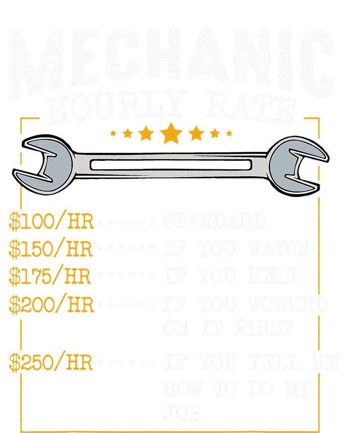 Mechanic Hourly Rate Labor Rates Funny CoWorkers Car Lover Ladies Essential Flowy Tank