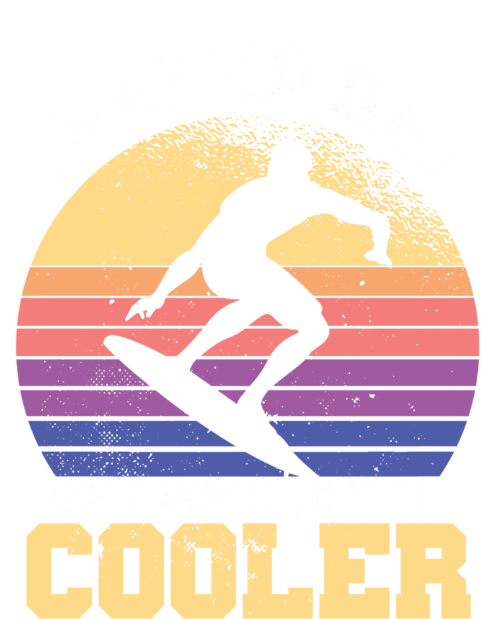 Surfing Dad Like A Normal Dad But Cooler Fathers Day Surfer Funny Gift Kids Hoodie