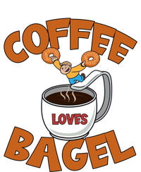 Cute Coffee Mom Loves Bagel Quote And Bagel Lover Gift T-Shirt