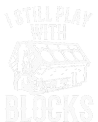 Funny Engine Block Art For Dad I Still Play With Blocks V-Neck T-Shirt