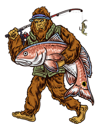 Redfish Fishing Hunting Bigfoot Fisher T-Shirt