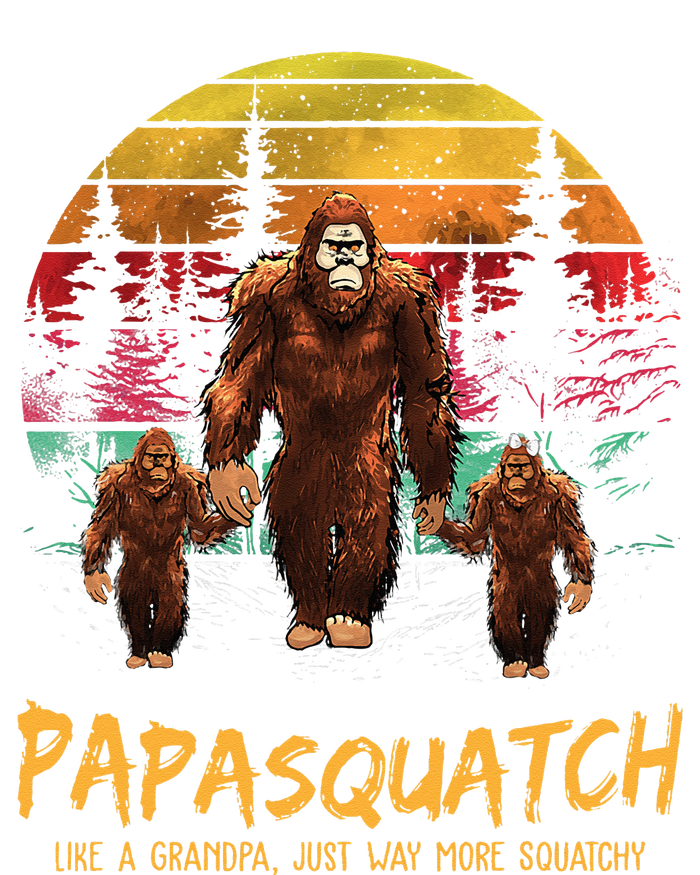 Retro Papa Squatch Like A Grandpa Funny Bigfoot Sasquatch Premium T-Shirt