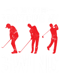 Id Rather Be Practicing My Swing Golf Funny Golfing Lover Cute Gift Women's V-Neck T-Shirt