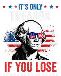 George Washington It's Only Treason If You Lose 4th Of July Pom Pom 12in Knit Beanie