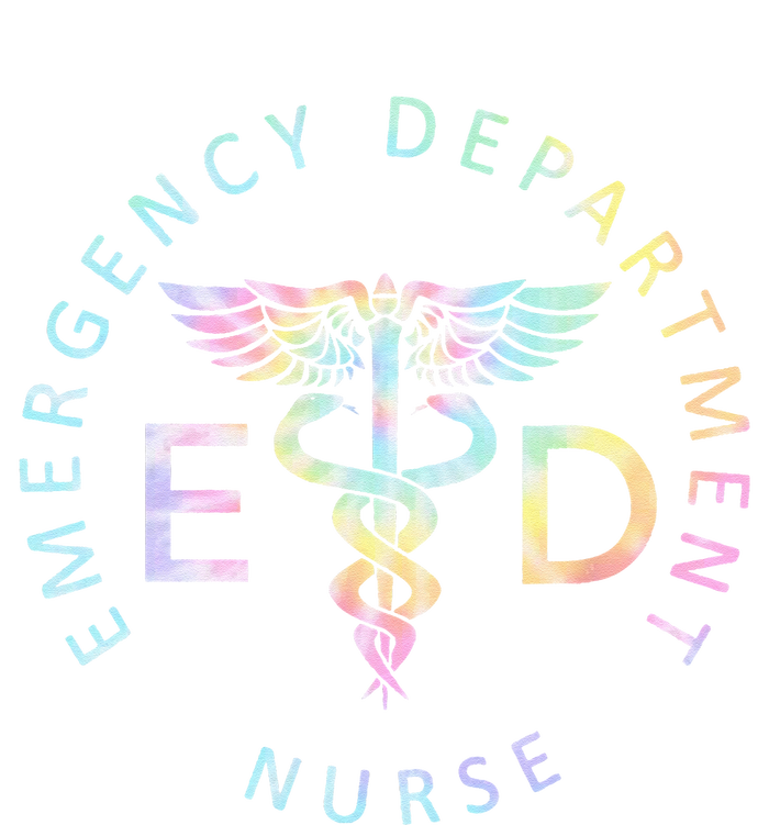 Emergency Nurse ED Nurse ER Emergency Department Nur Tie Dye Women's Flannel Pajama Set