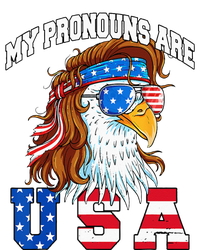 My Pronouns Are USA Eagle Funny 4th of July American Tie-Dye Long Sleeve Shirt