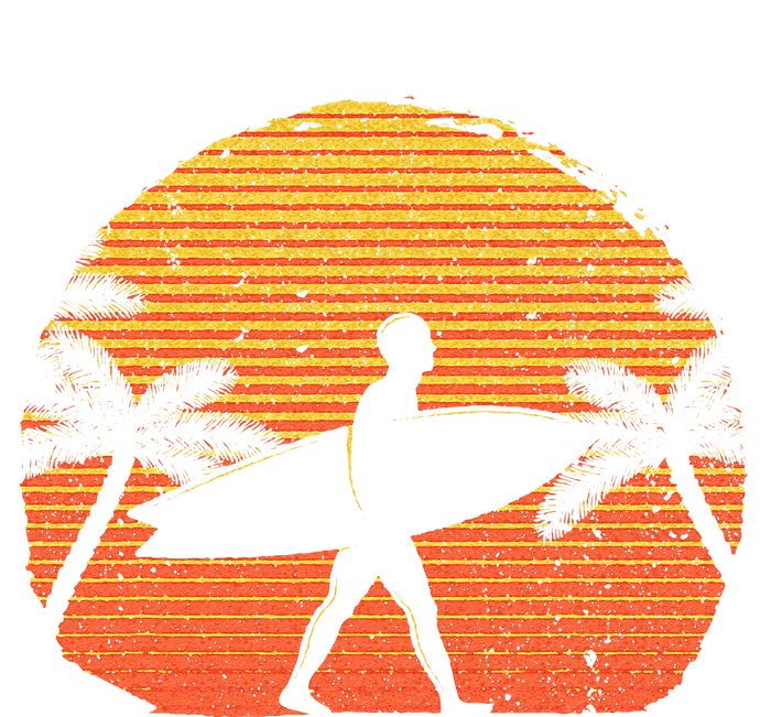 Cool Surfer For Wo Sunset Beach Surfing Retro Surf T-Shirt