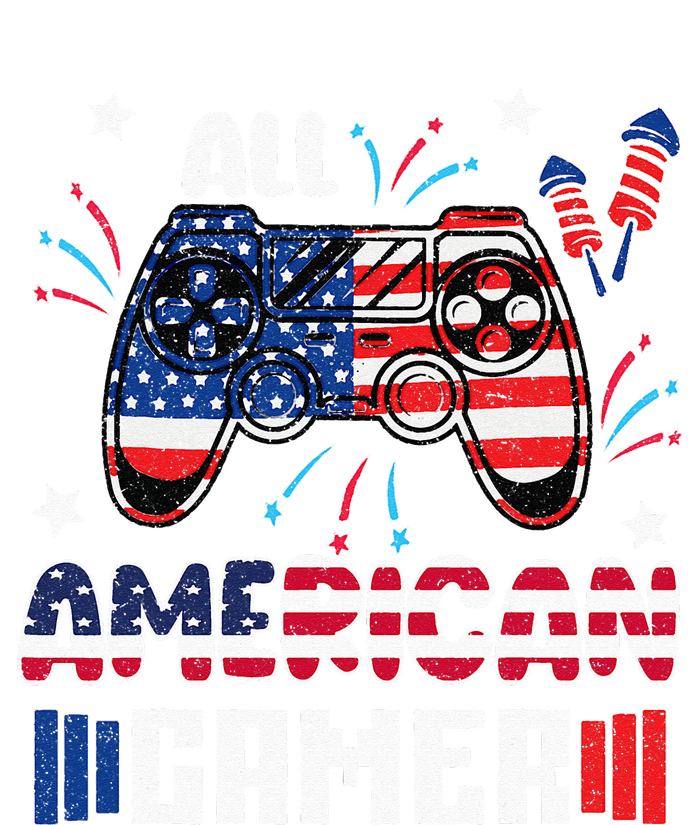 4th Of July All American Gamer Flag T-Shirt