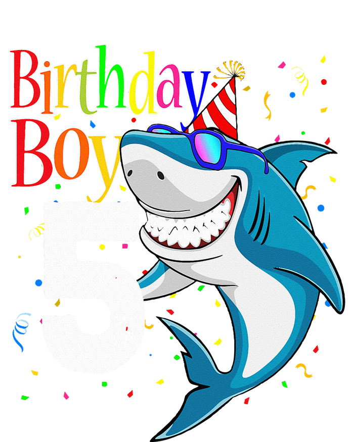 5th Birthday Shark JawSome Five Kids Hoodie