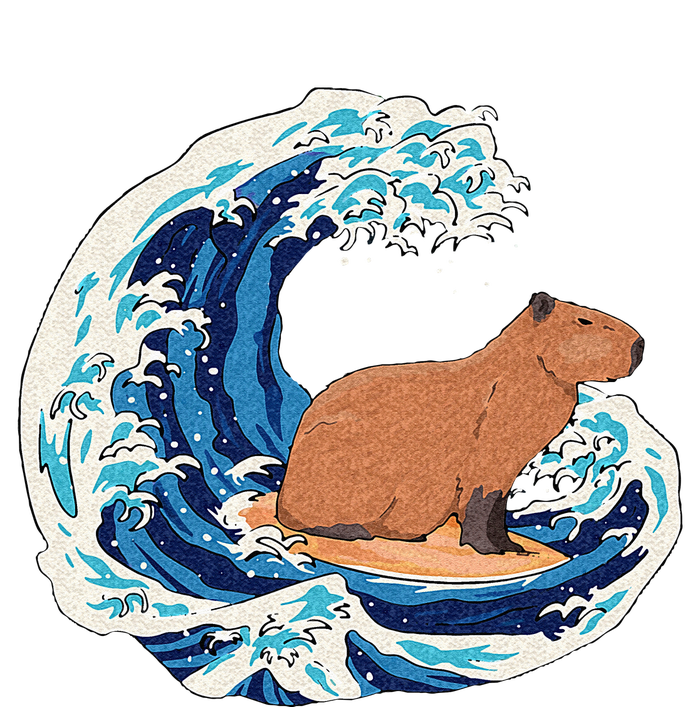 Capybara Surfing Rodent Wave Humor Animal T-Shirt