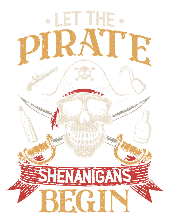 Let The Pirate Shenanigans Begin Crossbones Freebooter Full-Length Apron With Pockets