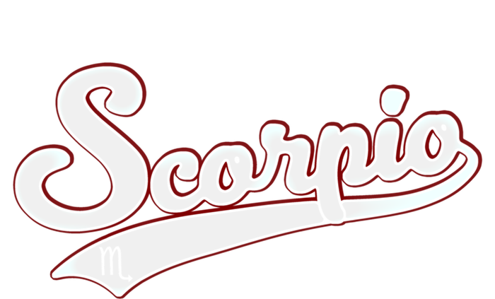 Scorpio Astrology October November Birthday Baseball Script Gift T-Shirt