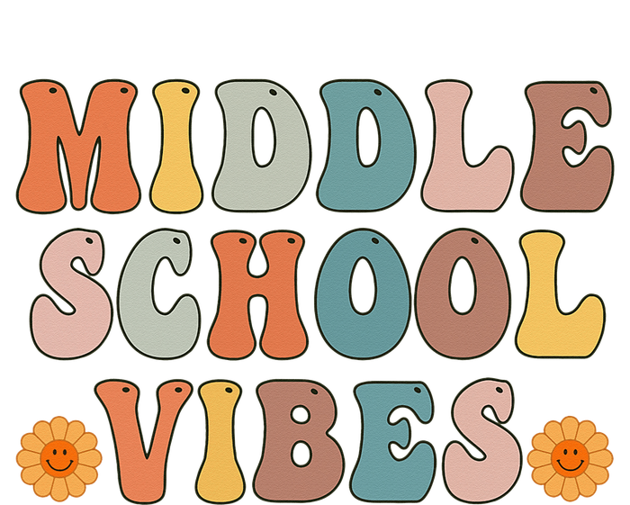 Middle School Vibes First Day of School Button