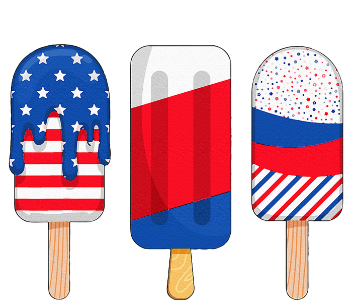 Funny Patriotic Wo 4th Of July Ice Cream Pop T-Shirt