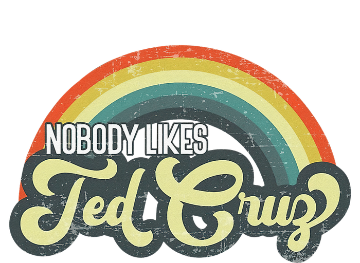 Vintage Nobody Likes Ted Cruz Rainbow Tote Bag