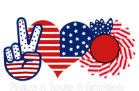 Peace Love America US Flag Fourth Wo 4th Of July T-Shirt