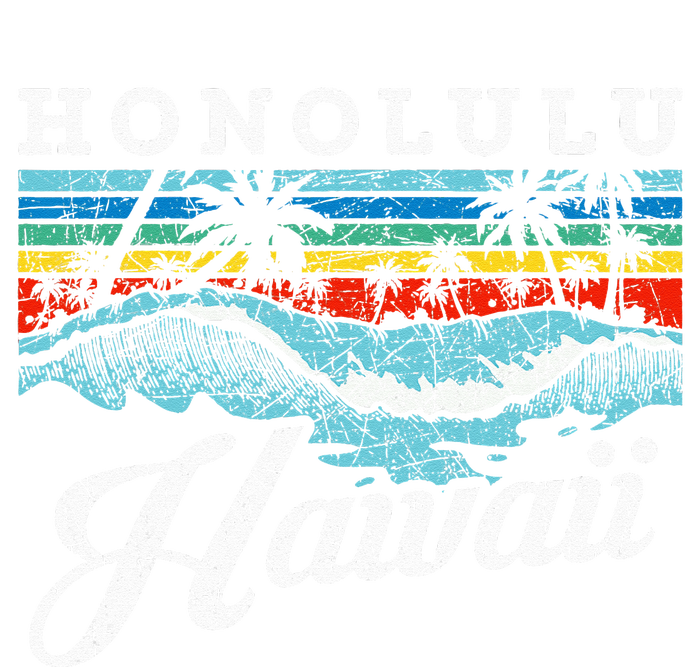 Waves Beach Honolulu Hawaiian Summer Surfing Retro Hawaii Tank Top