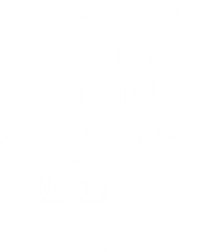 Love Them Spoil Them Give Them Back Nana Bear With Bear Cub Gift Kids Long Sleeve Shirt