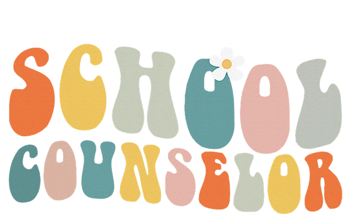 School Counselor Retro Vintage Groovy Back to School T-Shirt