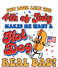 Retro You Look Like The 4th Of July Makes Me Want A Hot Dog Real Bad Softstyle Adult Sport Polo