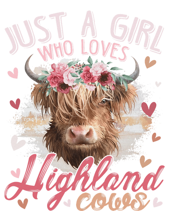 Scottish Highland Cow Just a Girl Who Loves Highland Cows Short Acrylic Beanie