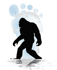 Sasquatch Footprint Moon Light Bigfoot Lovers Gifts T-Shirt