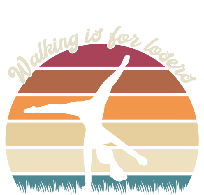 Walking Is For Losers Vintage Gymnastics Cartwheel Gift Coaster