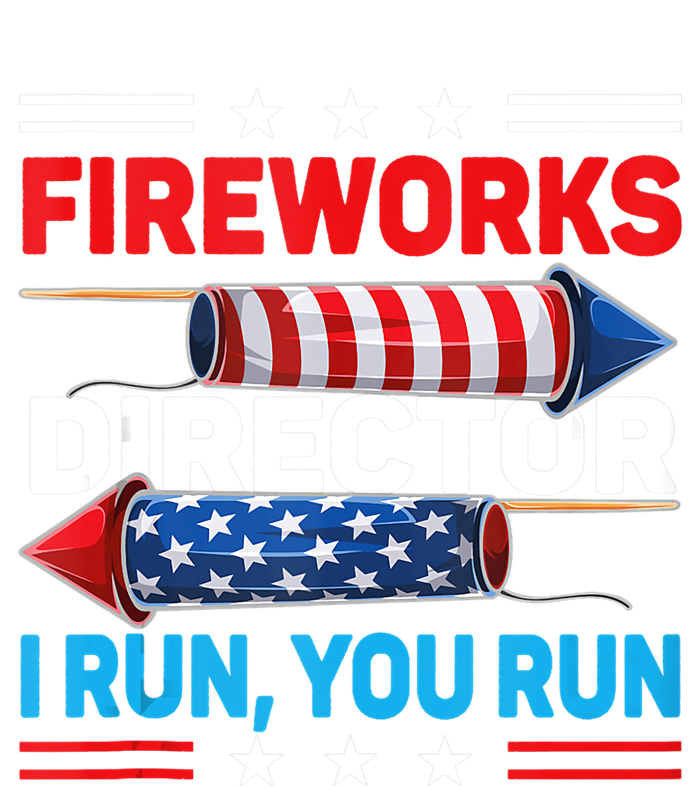 Fireworks Director If I Run You Run 4th July Gift Design Sustainable Knit Beanie